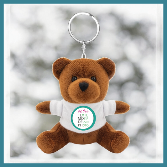 Porte-clés Doudou Peluche personnalisable