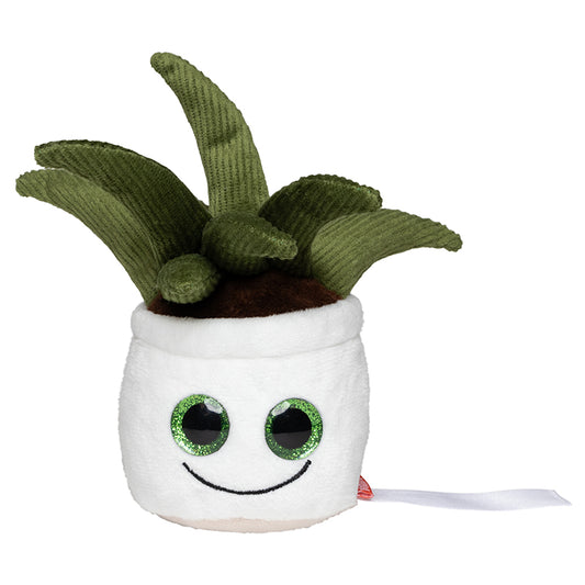 Peluche Schmoozie Aloe Vera  7 cm- Nettoyeur d'écran personnalisable sur étiquette