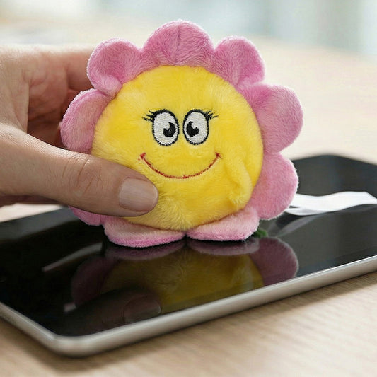 🌸 Schmoozie Fleur 8 cm- nettoyeur d'écran 🌸 personnalisable sur étiquette