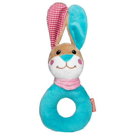 Peluche hochet Lapin (conforme norme EN71 pour la sécurité des bébés)