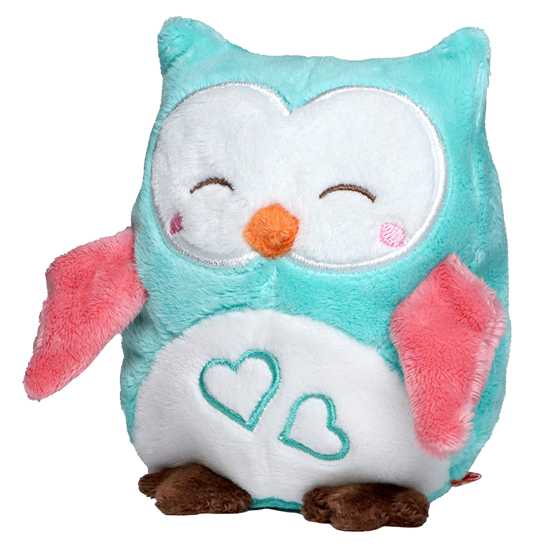 Peluche Chouette 12 cm personnalisable sur étiquette
