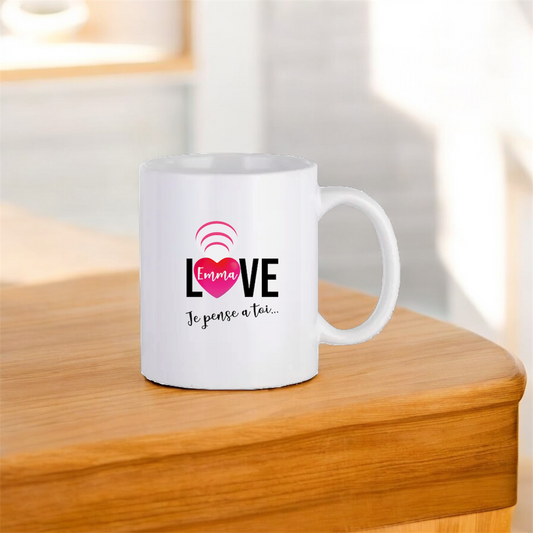 Mug Love personnalisé-Cadeau Saint-Valentin