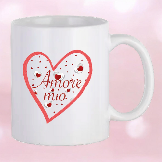 Mug personnalisé "Amore Mio" - cadeau Saint Valentin