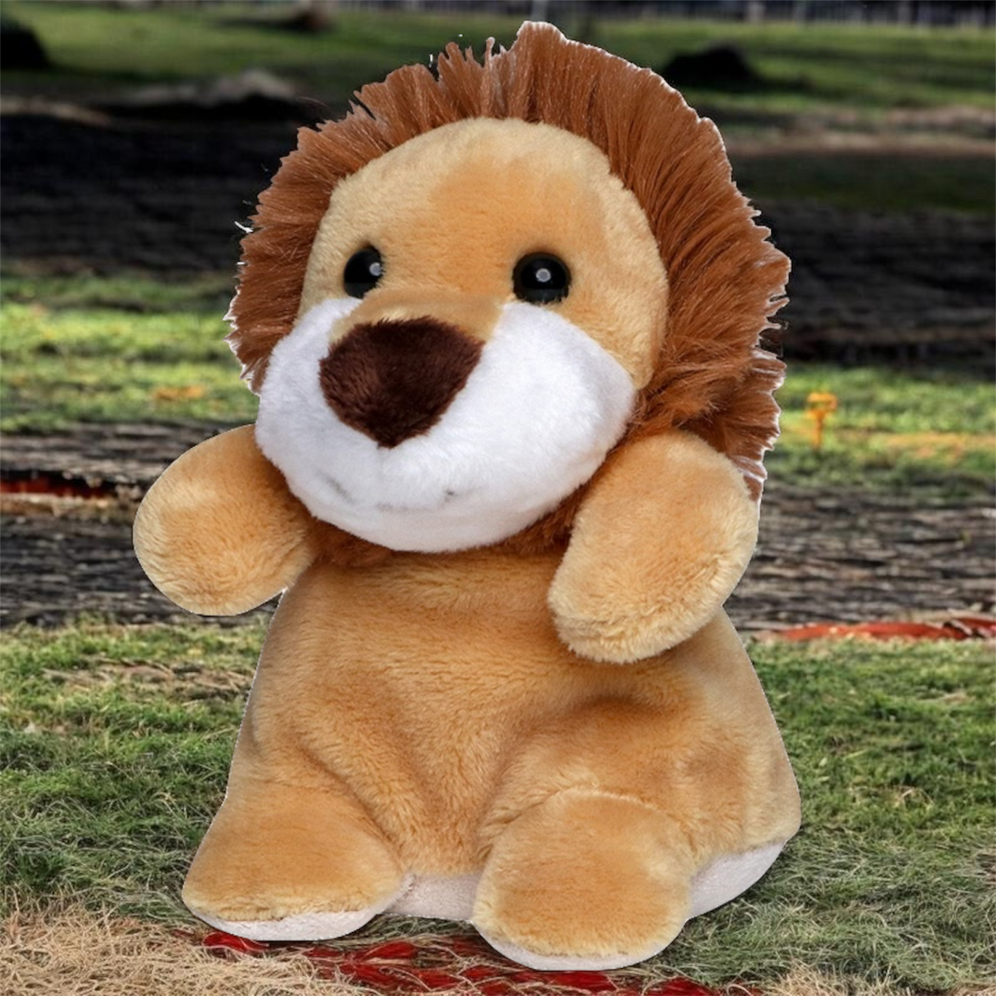 Schmoozies Lion 13 cm- nettoyeur d'écran personnalisable sur étiquette
