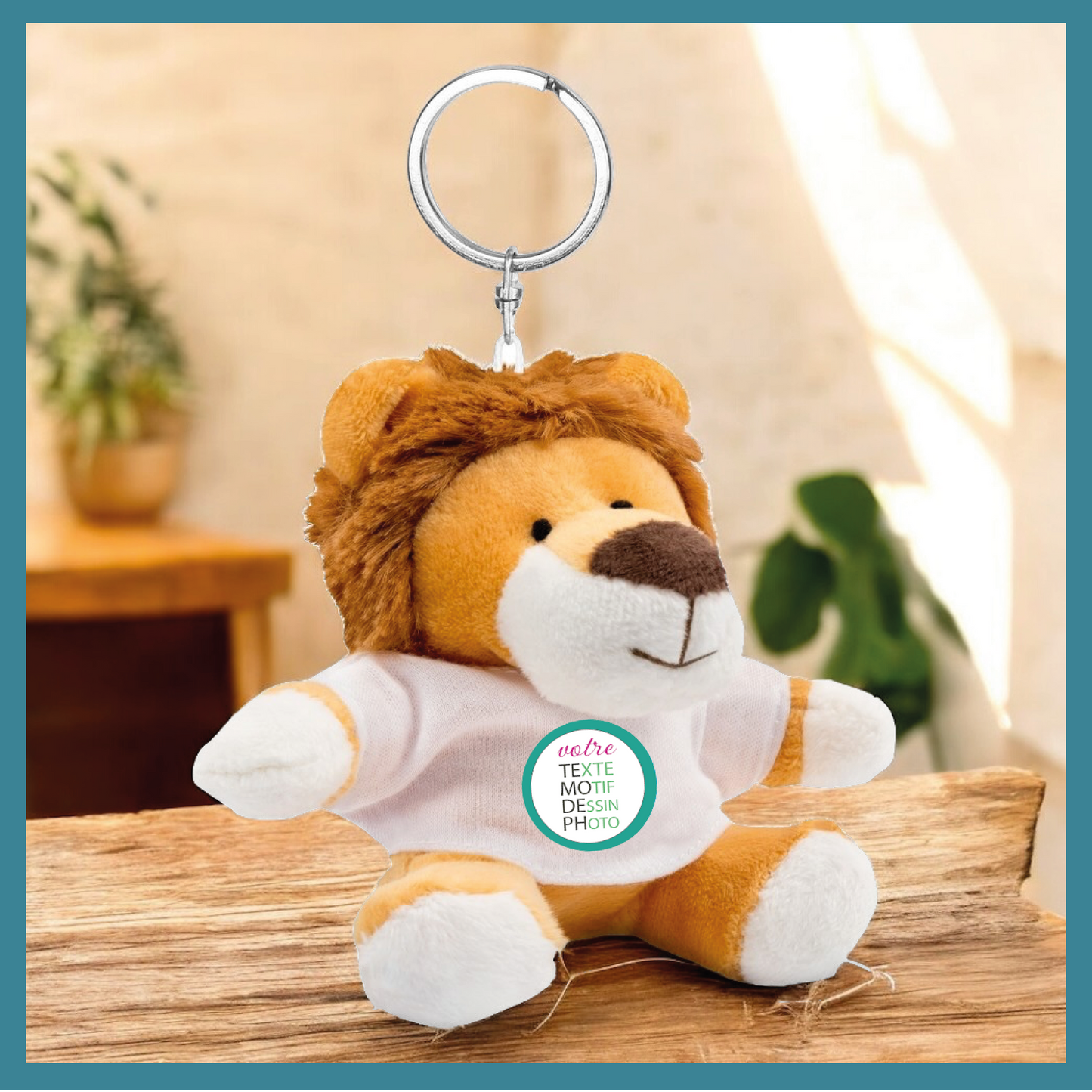 Porte-clés Doudou Peluche  personnalisable
