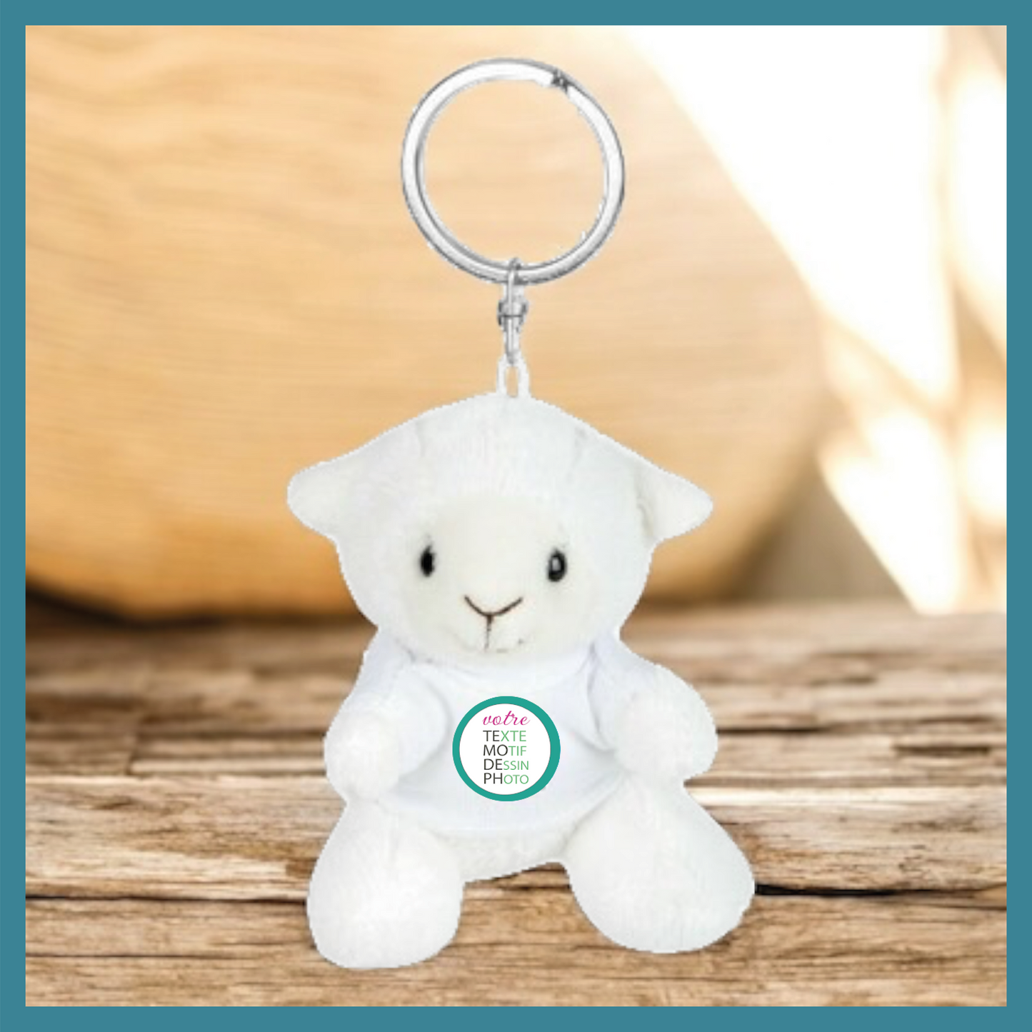 Porte-clés Doudou Peluche  personnalisable