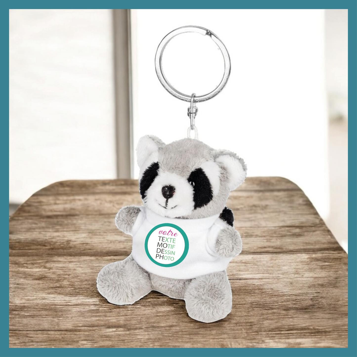 Porte-clés Doudou Peluche  personnalisable