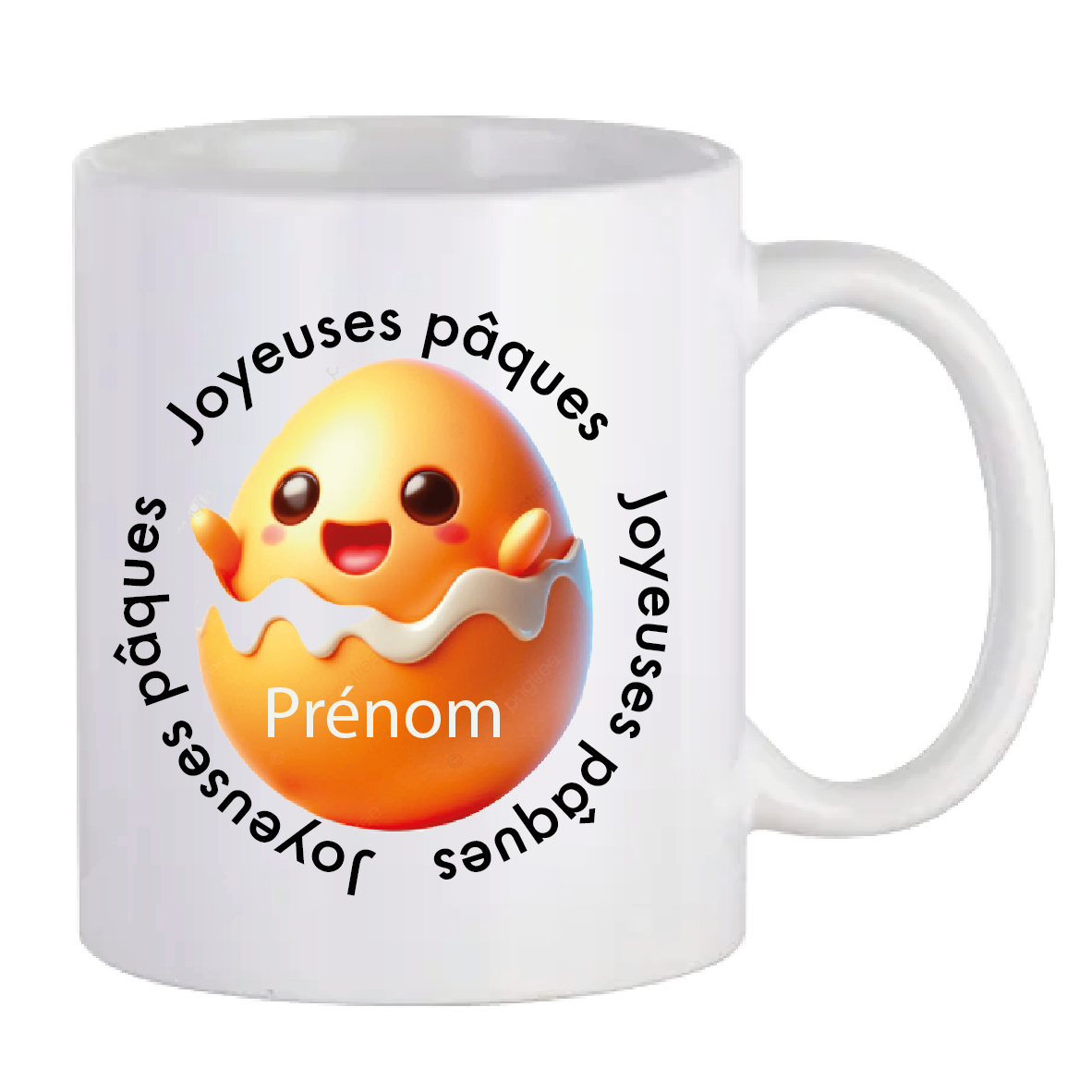 MUG PÂQUES Poussin personnalisé avec prénom
