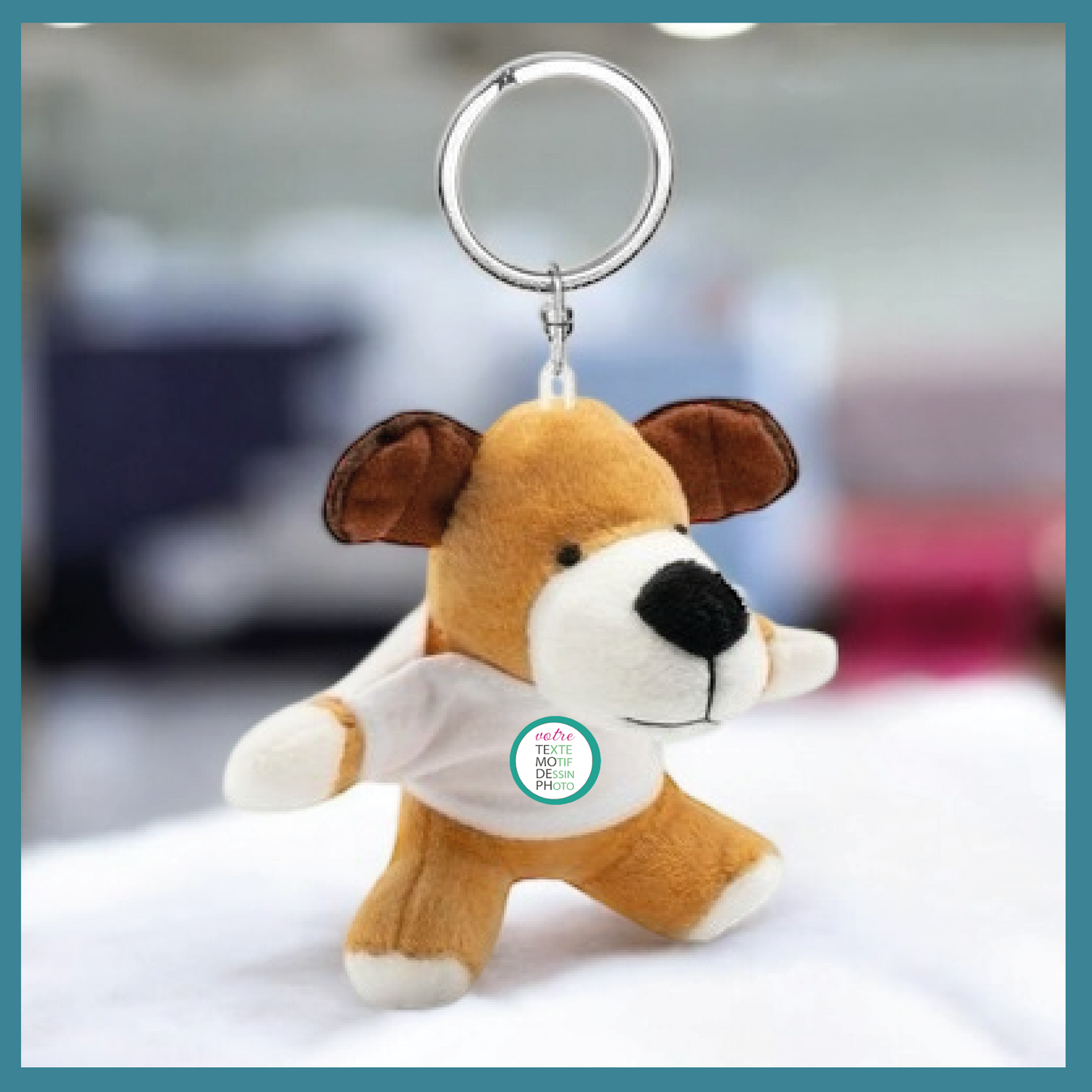 Porte-clés Doudou Peluche  personnalisable