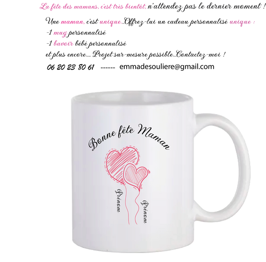 Mug classique blanc personnalisé - 325 ml