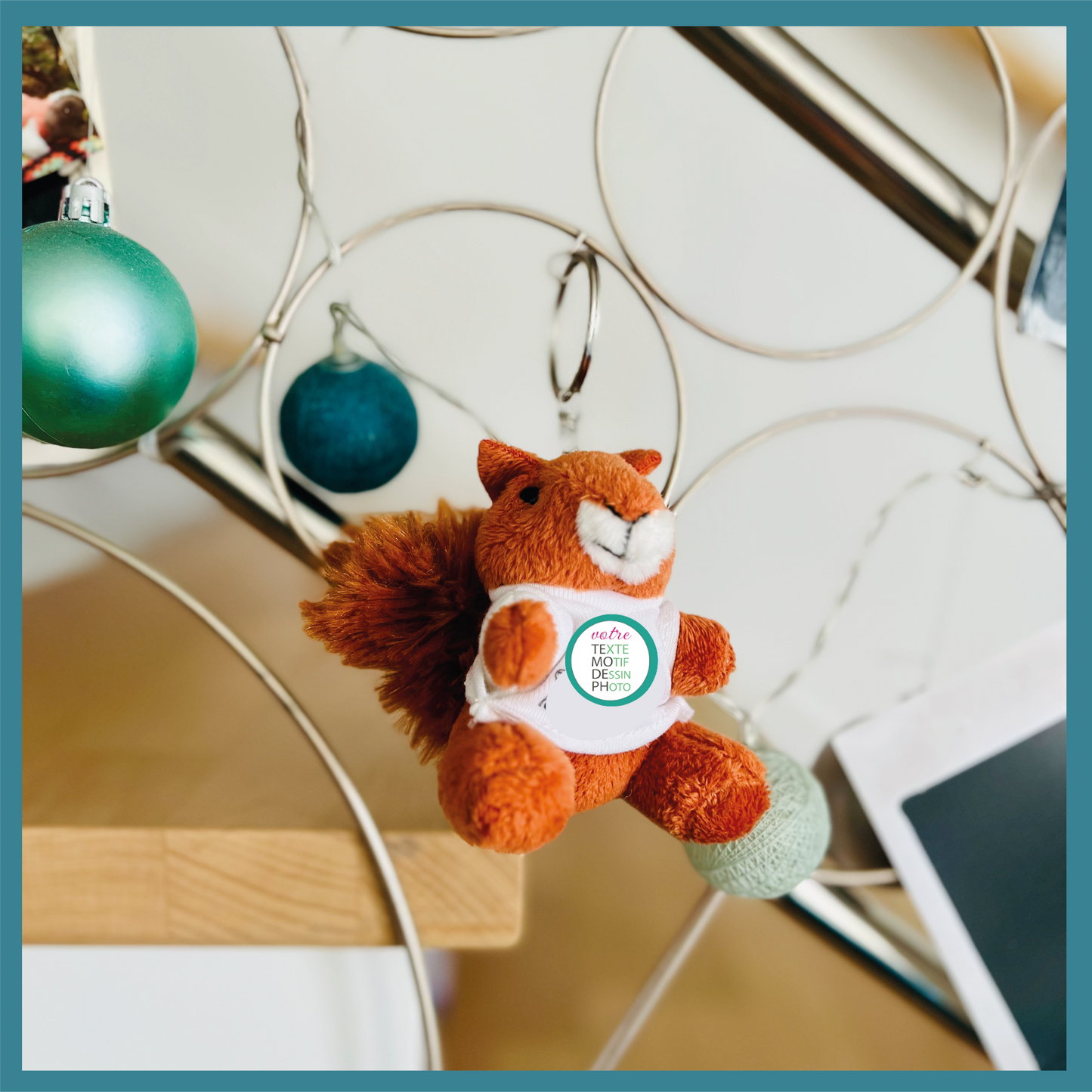 Porte-clés Doudou Peluche  personnalisable